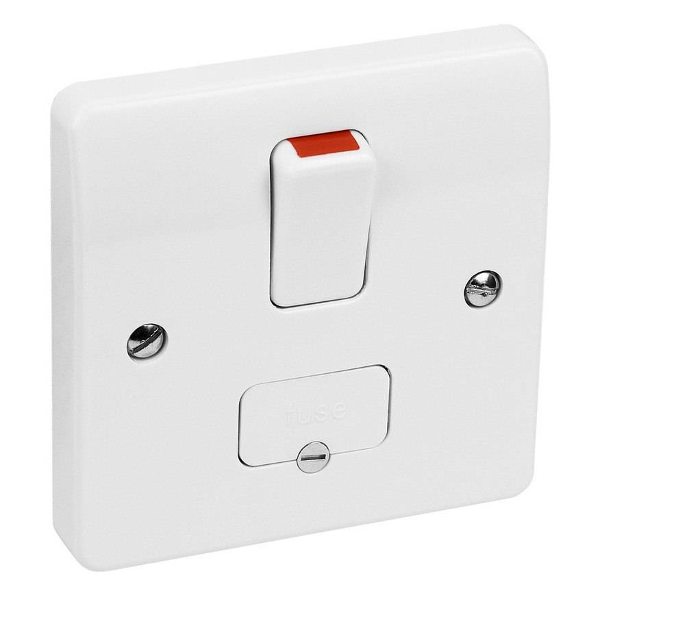 A switched fused connection unit (fused spur) — a possible requirement for UK plug-in solar installations